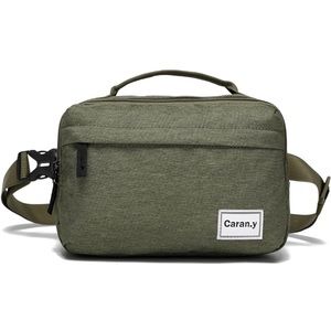 Crossbody Canvas Shoulder Bag w/ Adjustable Strap, Vintage Messenger/ w/ Zipper